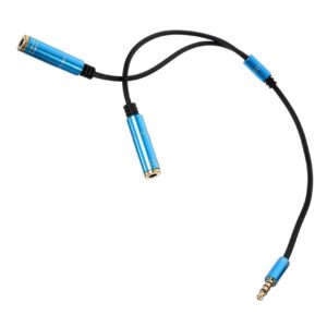 Audio Adapter Cable Splitter Cable for Earphones Earphone Splitter Y Splitter Cable Headset Splitter Headphone Mic y Adapter Cable Splitter Cable for Headphones Audio Splitter