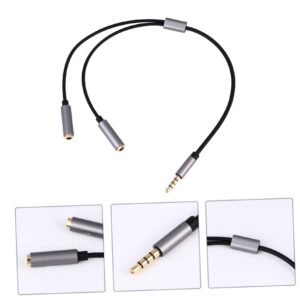 Audio Adapter Cable Splitter Cable for Earphones Earphone Splitter Y Splitter Cable Headset Splitter Headphone Mic y Adapter Cable Splitter Cable for Headphones Audio Splitter