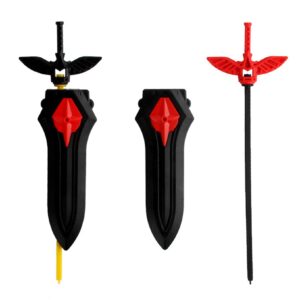 Battling Top Sword Right/Left - Ripcord /String Bey Launcher Beylauncher Starter Tool Compatible with All Bey Burst Series Bey Battling Blade(Black)