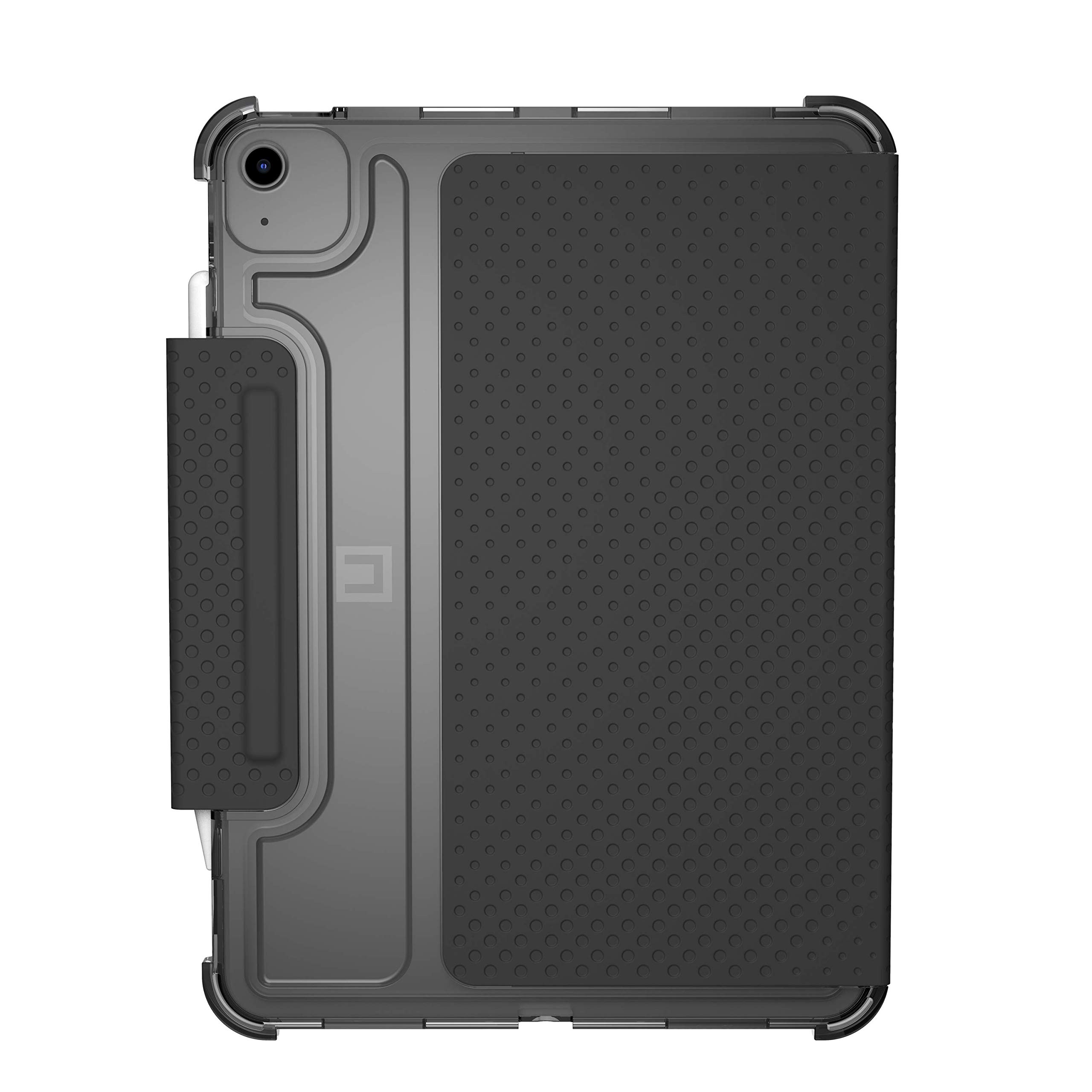 [U] by UAG iPad Air 10.9-inch (4th Gen, 2020)/iPad Pro 11-inch (2nd Gen, 2020) Case Lucent Translucent Lightweight Ultra-Slim Full Body Auto Sleep/Wake Folio Cover, Black/Ice