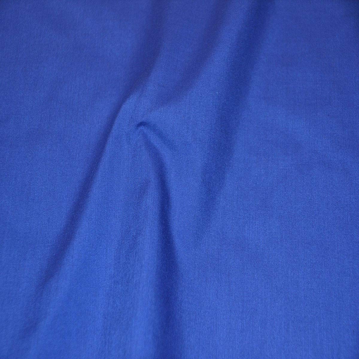 60" Wide Premium Cotton Blend Broadcloth Fabric by The Yard (Royal Blue)