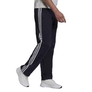 adidas Men's Essentials Warm-up Open Hem 3-stripes Tracksuit Bottoms, Legend Ink/White, X-Large/31" Inseam