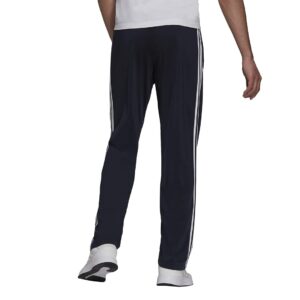 adidas Men's Essentials Warm-up Open Hem 3-stripes Tracksuit Bottoms, Legend Ink/White, X-Large/31" Inseam