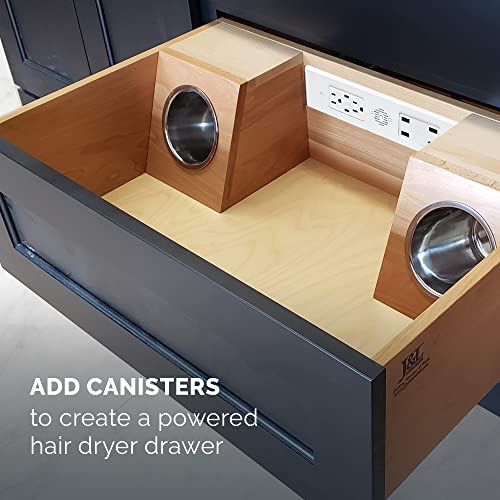 Docking Drawer Blade Duo In-Drawer Outlet. (2) 15 amp AC outlets with (2) USB-C (PD) and (4) USB-A ports