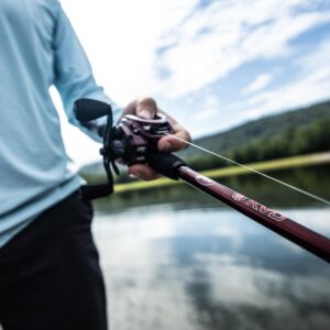 Lew's KVD 7.5:1 Right Hand Baitcast Reel, Maroon, One Size, (KVD1SH)