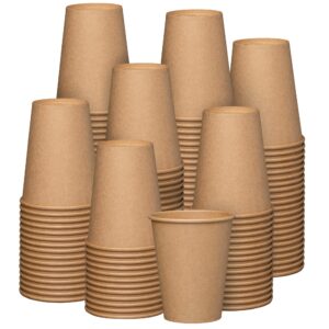 comfy package gusto [12 oz. - 300 pack] kraft paper hot coffee cups - unbleached (formerly