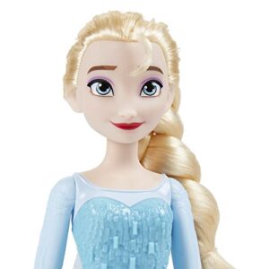 Frozen Disney's Shimmer Elsa Fashion Doll, Skirt, Shoes, and Long Blonde Hair, Toy for Kids 3 Years Old and Up