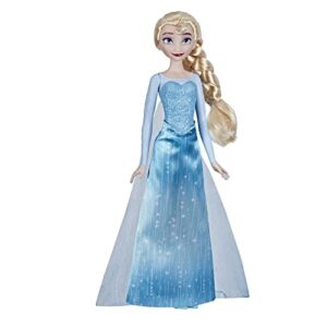 Frozen Disney's Shimmer Elsa Fashion Doll, Skirt, Shoes, and Long Blonde Hair, Toy for Kids 3 Years Old and Up