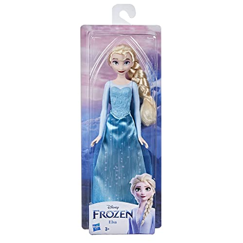 Frozen Disney's Shimmer Elsa Fashion Doll, Skirt, Shoes, and Long Blonde Hair, Toy for Kids 3 Years Old and Up