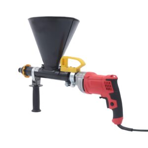 700W Electric Mortar Grout Tuck Pointing Gun Sprayer Stone Cement Caulking Pointing Brick Tile Grouting Mortar Applicator with Oiler and 2 Nozzle Replacements