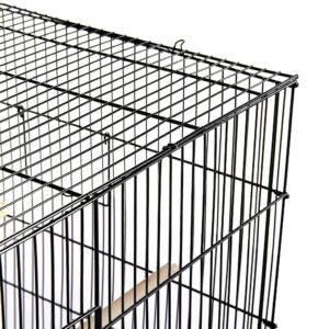 Topeakmart Pet Products Stackable Rectangle Flight Bird Cages for Small Birds Parrots Parakeets Cockatiels Conures Budgies Lovebirds Canaries Finches w/Slide-out Tray