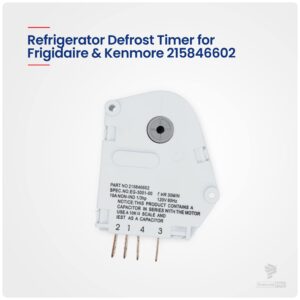 ForeverPRO 215846602 Refrigerator Defrost Timer for Frigidaire Refrigerator 5304457327 5300628518 00624728 00626234