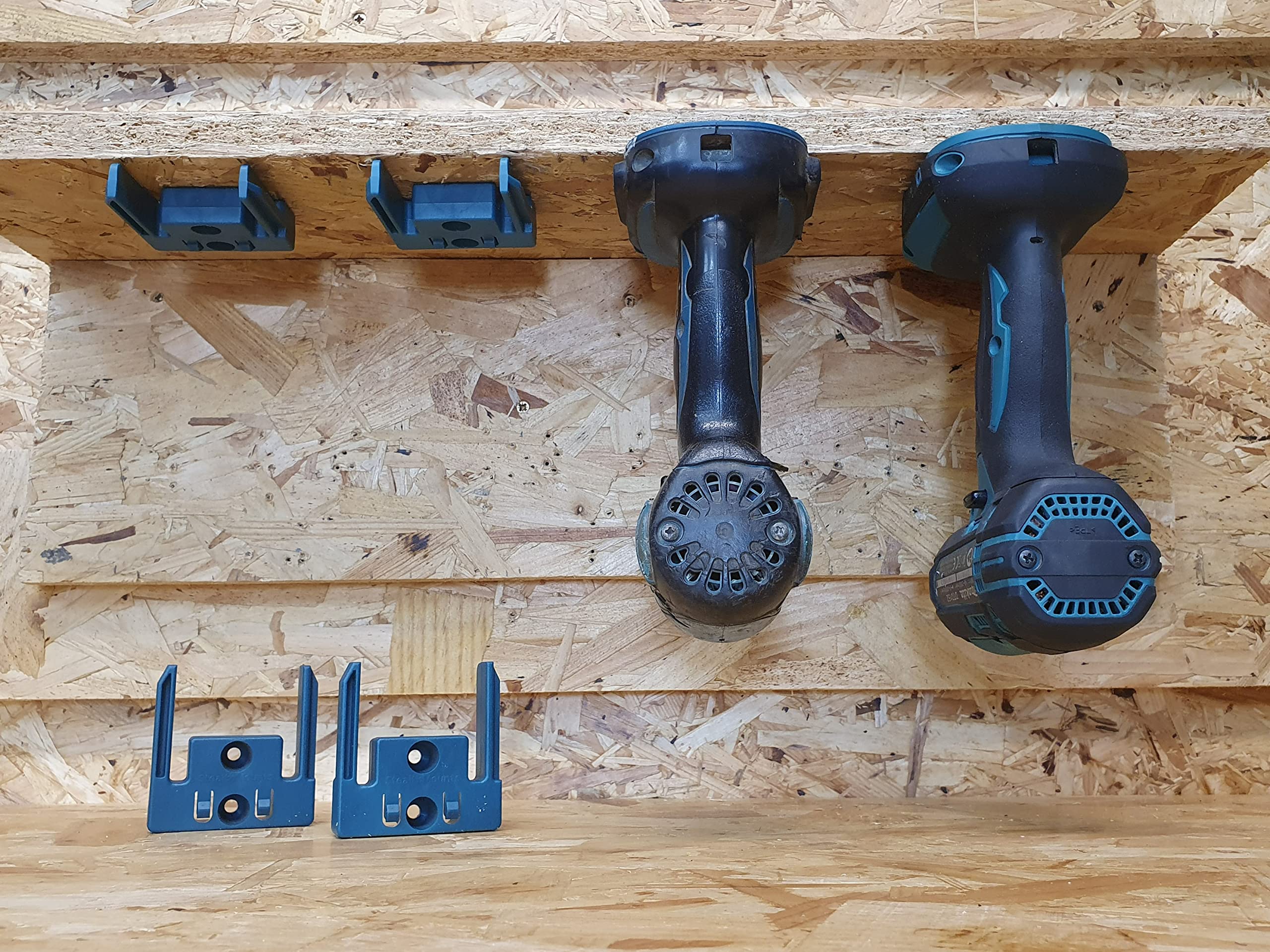 StealthMounts Locking Makita Tool Holder 4 Pack of Makita Tool Mount | Makita Tool Storage | Makita 18V Tool Holder | Makita Drill Holder | 18V Makita Tool Mount | Makita Tool Clip | Made in UK