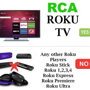 Replacement for RCA Roku TV Remote Control, Compatible with All RCA Roku Smart TVs