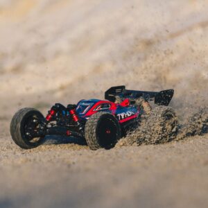 ARRMA RC Car 1/8 Typhon 6S V5 4WD BLX Buggy with Spektrum Firma RTR (Ready-to-Run), Black and Red, ARA8606V5