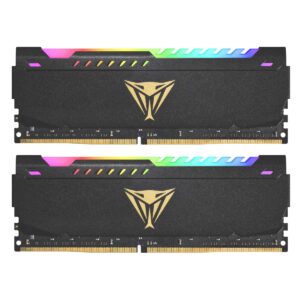 Patriot Viper Steel RGB DDR4 RAM 16GB (2X8GB) 3600MHz CL20 UDIMM Desktop Gaming Memory Kit - PVSR416G360C0K