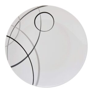 Studio Nova Porcelain 18-Piece Dinnerware Set, Service For 6, Circles