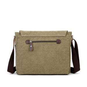 Sechunk Canvas Small Messenger Bag Shoulder bag Cross body bag for men boy