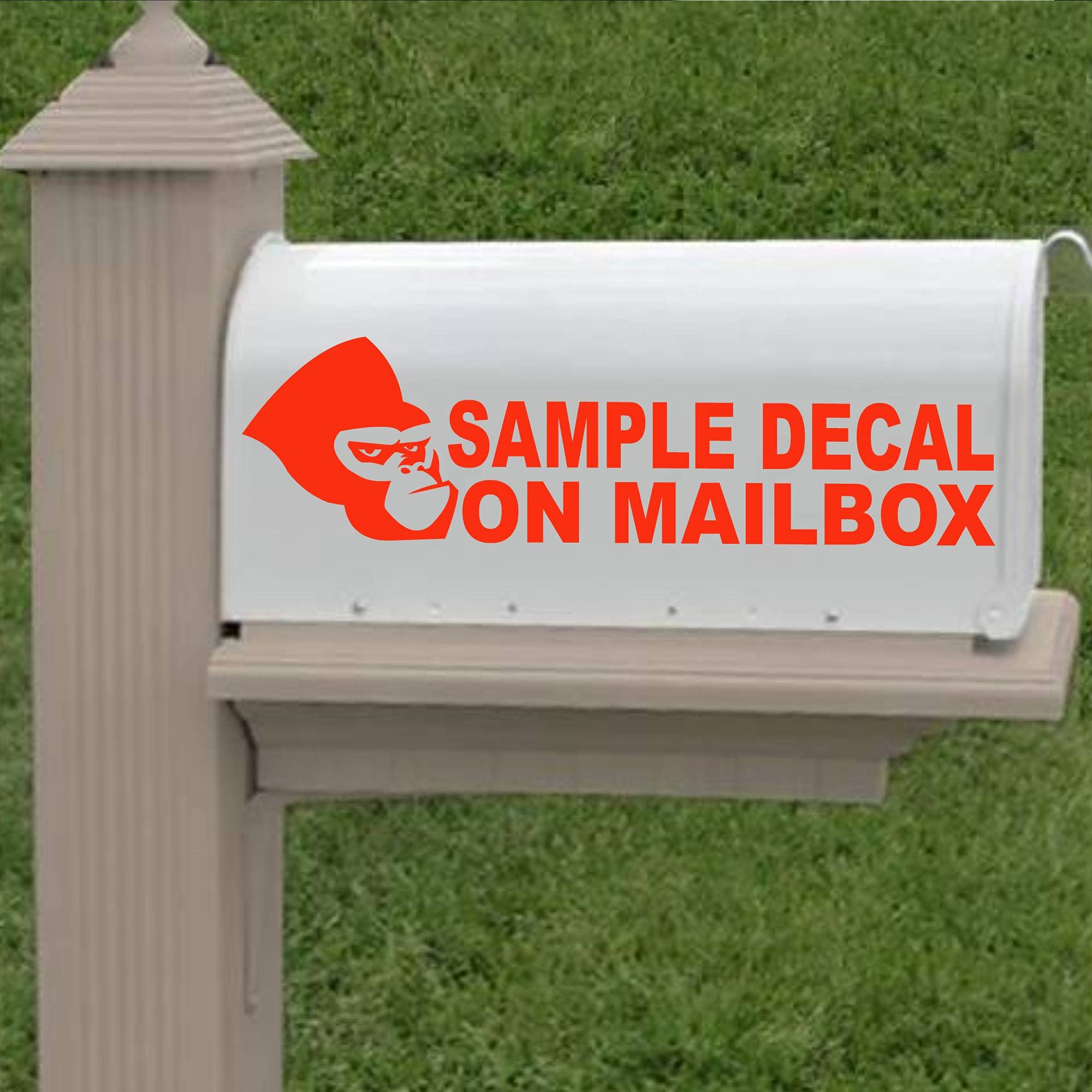 MAILBOX Golden Retriever Dog Set of 2 Decals - Add Your CUSTOM ADDRESS & COLOR - Vinyl Decal Sticker D