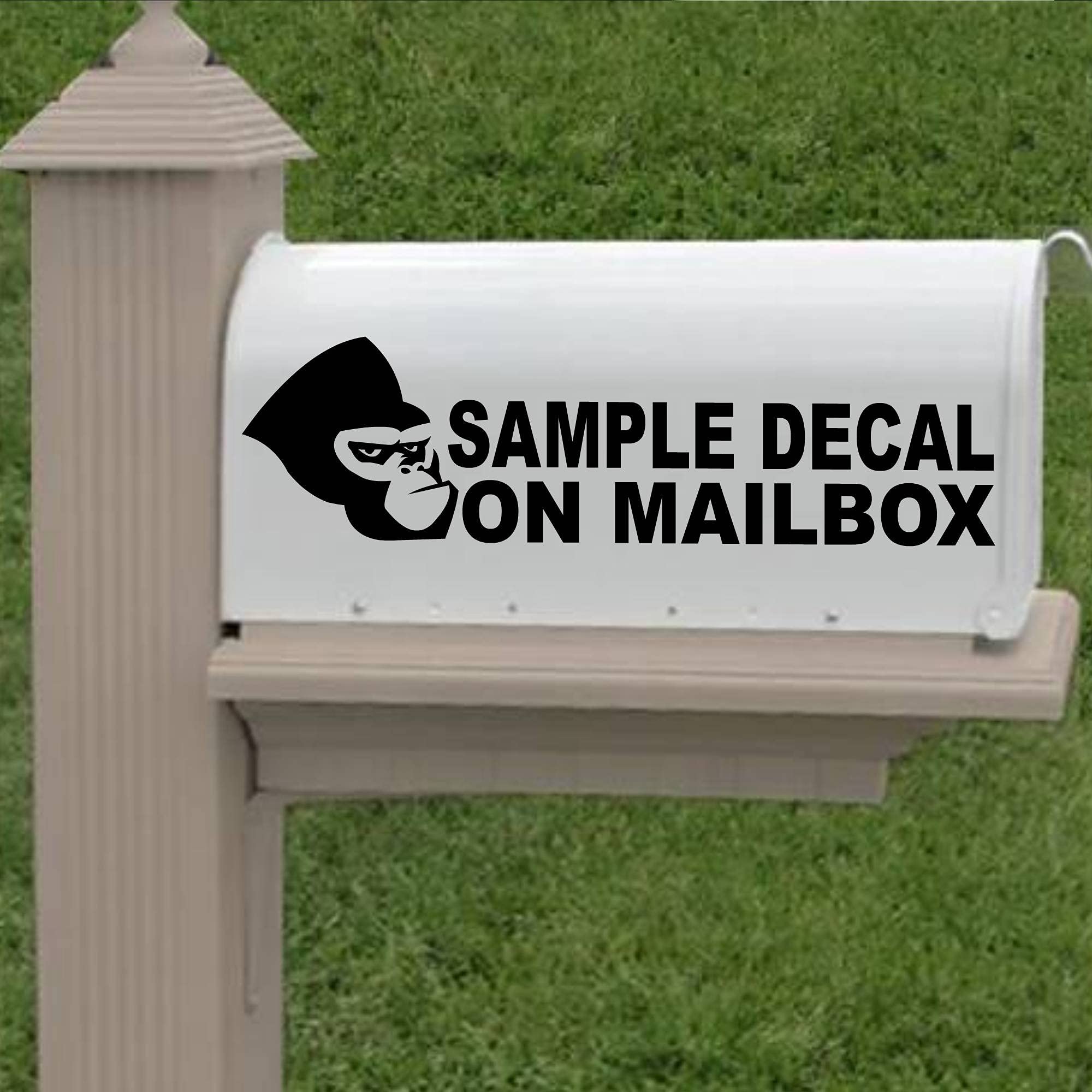 MAILBOX Golden Retriever Dog Set of 2 Decals - Add Your CUSTOM ADDRESS & COLOR - Vinyl Decal Sticker D