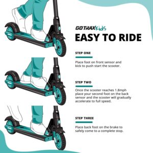 Gotrax GKS Lumios Electric Scooter for Kids Age 6-12, Max 6.25 Mile and 7.5Mph Speed, 6" Flash Front Wheel and 3 Adjustable Height, UL2272 Certified Approved and Lightweight Aluminum Frame for kid