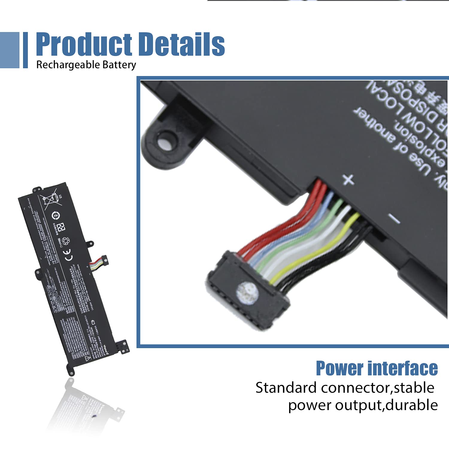 VANPIR L16C2PB2 Laptop Battery Compatible with Lenovo IdeaPad S145-14API/15API 320-14AST/14IAP/14IKB 320-15ABR/15AST/15IAP Series Notebook L16S2PB1 L16C2PB1 L17L2PF1 L17M2PB7 L16L2PB2 L16M2PB2