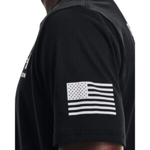 Under Armour Men's New Freedom Flag T-Shirt, Black (001)/White, XX-Large