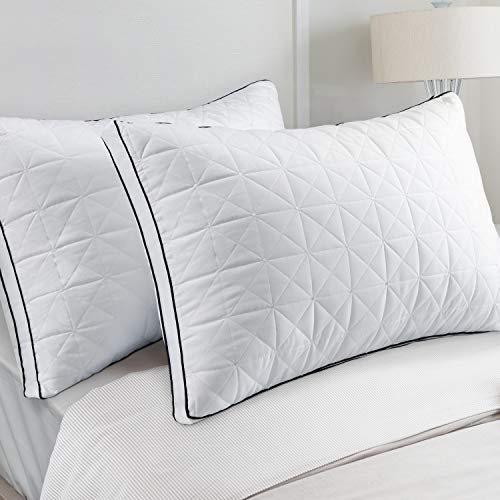 BedStory Bed Pillows for Sleeping - Queen Size Set of 2, Hotel Quality Soft & Comfortable Improve Sleep Quality, Luxury Pillows for Side, Stomach or Back Sleepers (19" x 28")