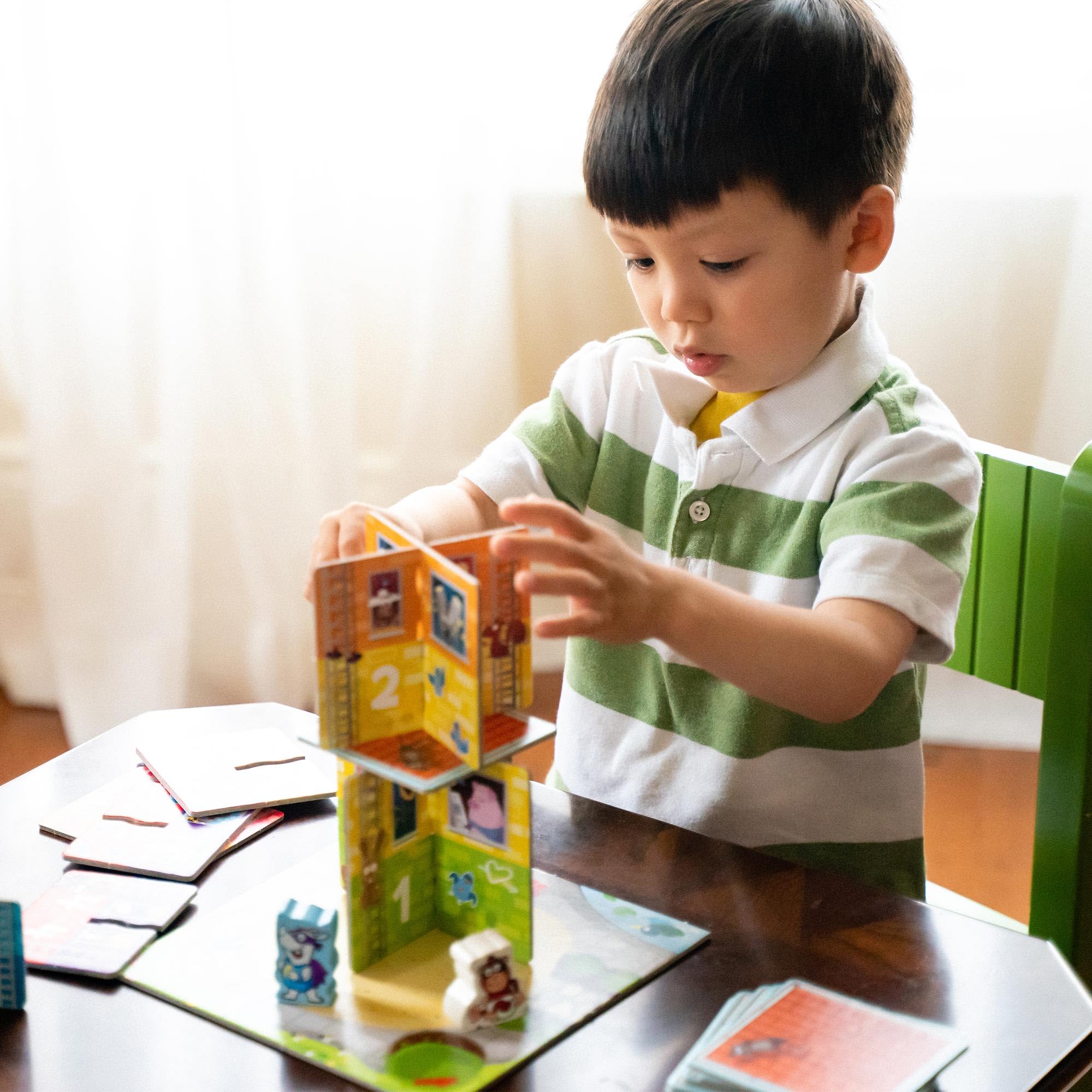 HABA My Very First Games Rhino Hero Junior - A Cooperative Stacking and Matching Game for 2 Years and Up