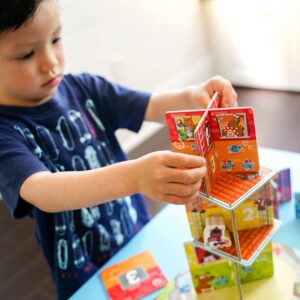 HABA My Very First Games Rhino Hero Junior - A Cooperative Stacking and Matching Game for 2 Years and Up