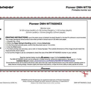 Pioneer DMH-WT7600NEX 1-DIN Digital Media Receiver w/Floating 9 inches Display (Renewed)