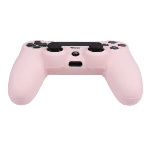 RALAN Pink Controller Skins for PS4, Silicone Controller Cover Skin Protector Compatible with PS4 Slim/PS4 Pro Controller (Pink Pro Thumb Grip x 6,Skull Cap Grip x 2)(Camouflage Pink+White Pink