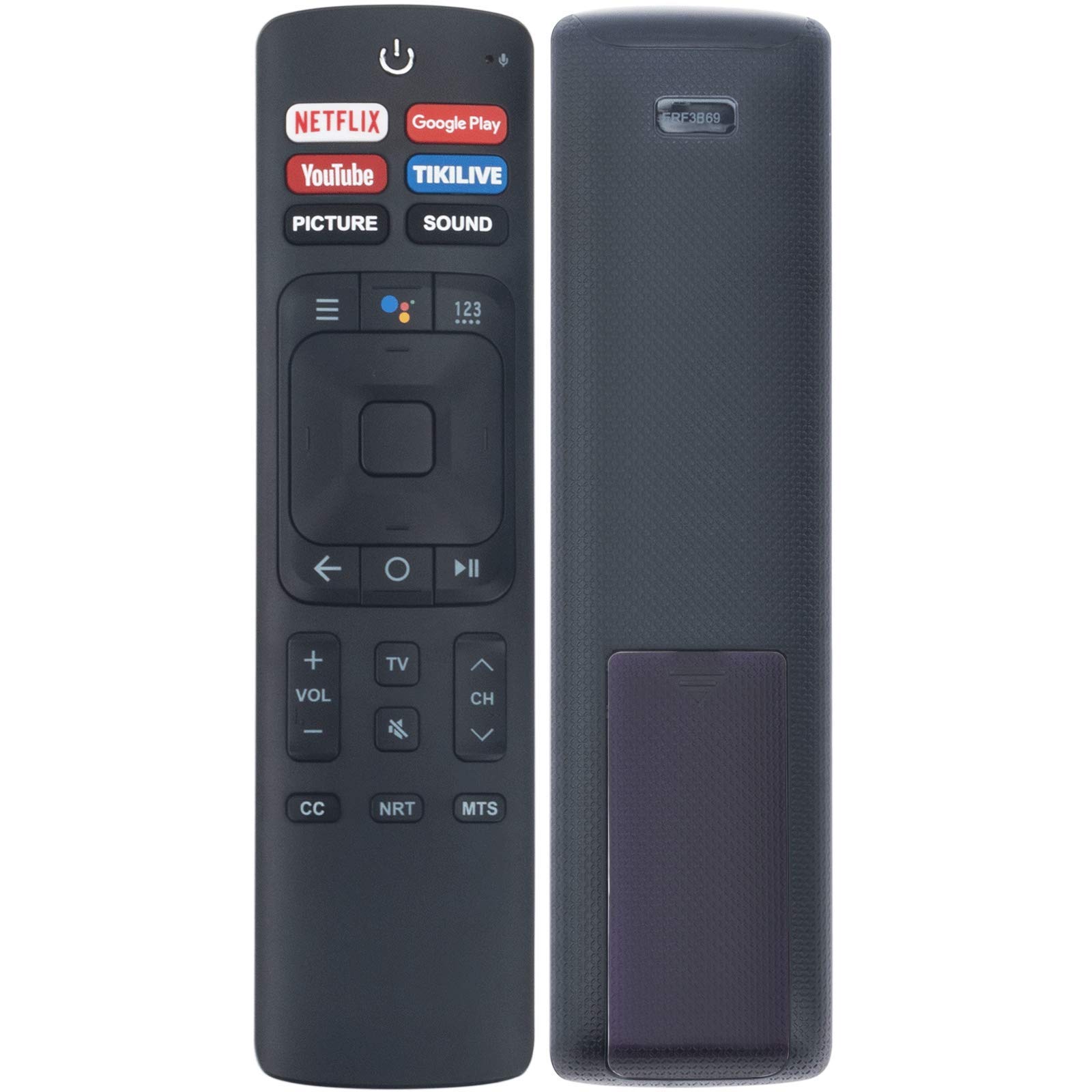 ERF3B69 Replacement Voice Remote Control fit for Hisense/Sharp 4k TV sub ERF3A69S ERF3B69S ERF3I69H W9HBRCB0006 LC-55N8003U LC-55Q7530U LC-58N7503U LC-65N8003U LC-75N8003U 55Q8070E LC-50N700