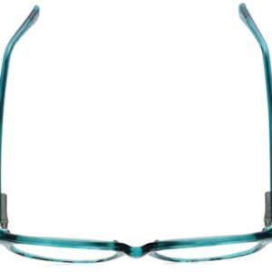 Sofia Vergara x Foster Grant Women's Alicia Reading Glasses Rectangular, Crystal Teal, 50 mm + 2.5