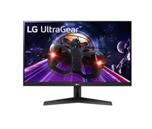 lg 24gn600-b ultragear gaming monitor 24" full hd (1920 x 1080) ips display, 1ms (gtg) response time, 144hz refresh rate, amd freesync premium, hdr10, 3-side virtually borderless display,black