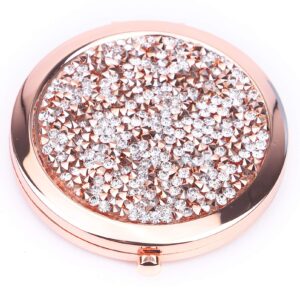 BANGBANGSING Magnifying Compact Cosmetic Mirror 2.75 Inch Round Pocket Makeup Mirror Handheld Travel Makeup Mirror