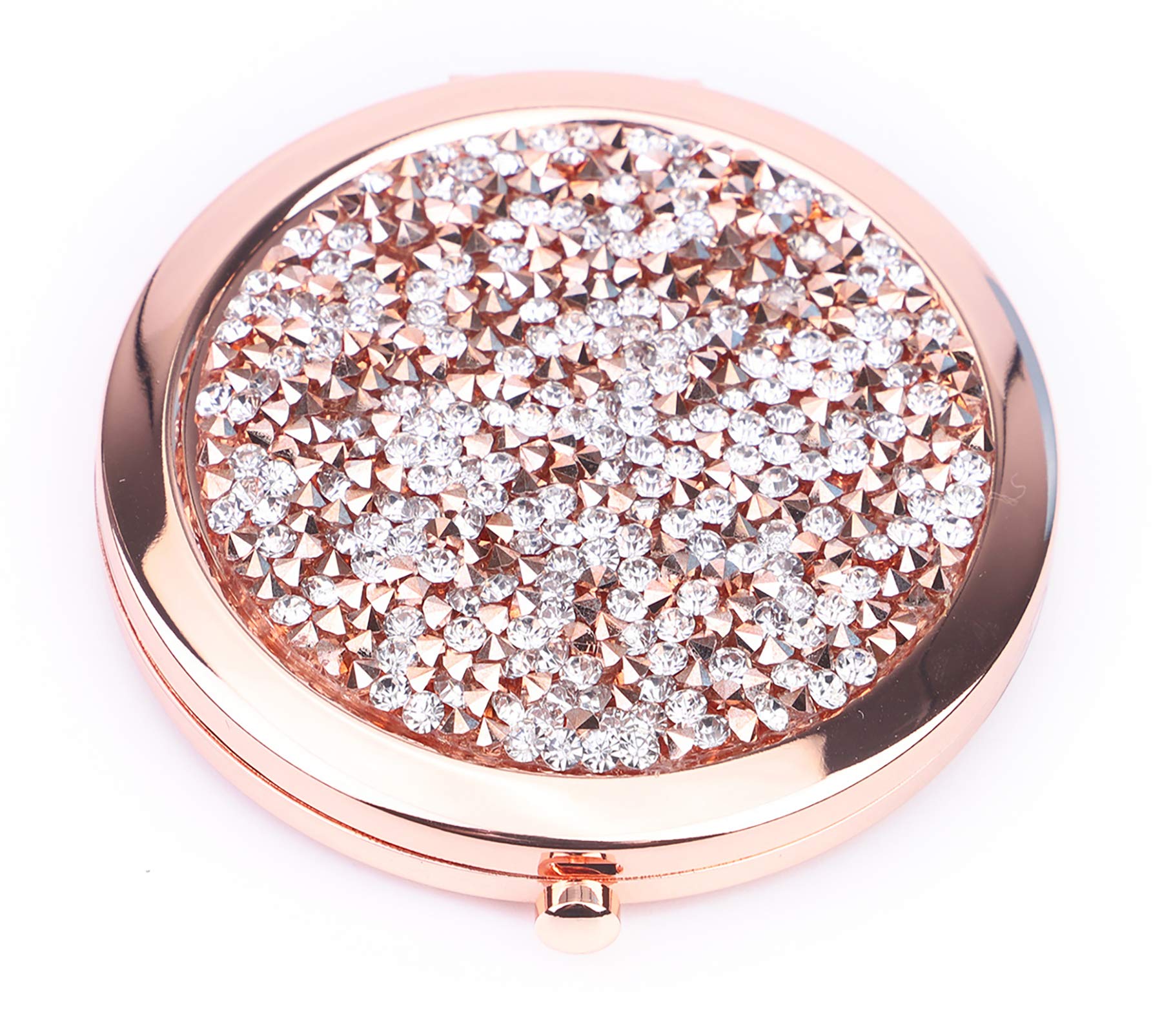 BANGBANGSING Magnifying Compact Cosmetic Mirror 2.75 Inch Round Pocket Makeup Mirror Handheld Travel Makeup Mirror