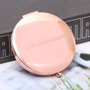 BANGBANGSING Magnifying Compact Cosmetic Mirror 2.75 Inch Round Pocket Makeup Mirror Handheld Travel Makeup Mirror