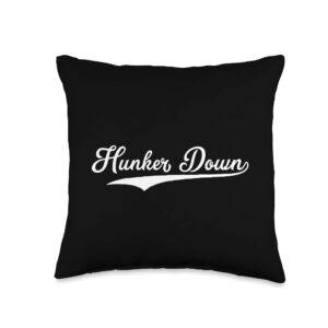 hunker down shop hunker down canadian urban stealth hammock camping throw pillow, 16x16, multicolor