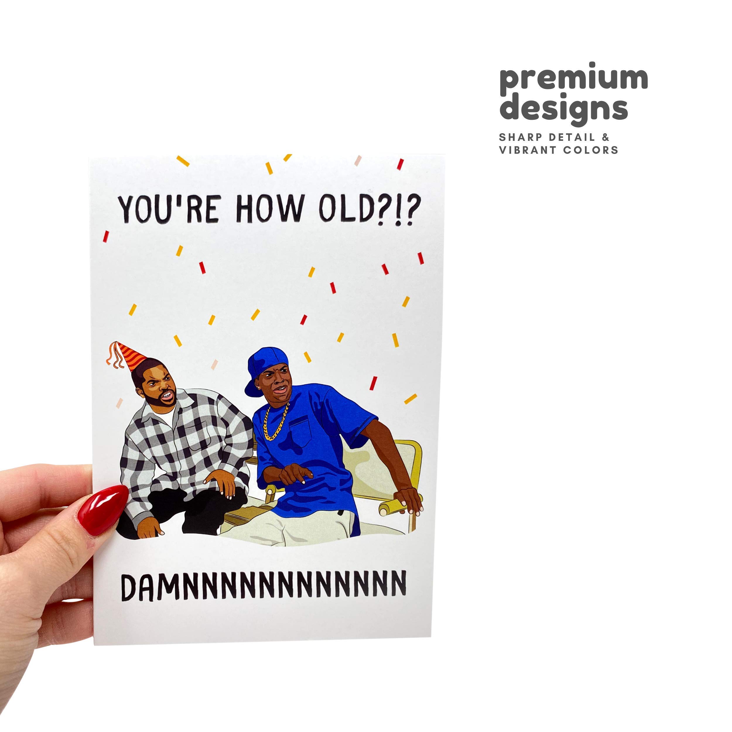 Sleazy Greetings Damn Meme Funny Birthday Card For Him Or Her | Damn You're How Old Birthday Card