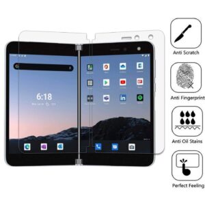 [BISEN] Fit for Microsoft Surface Duo Screen Protector, HD Clear, Anti-Scratch, Anti-Bubble, Lifetime Protection