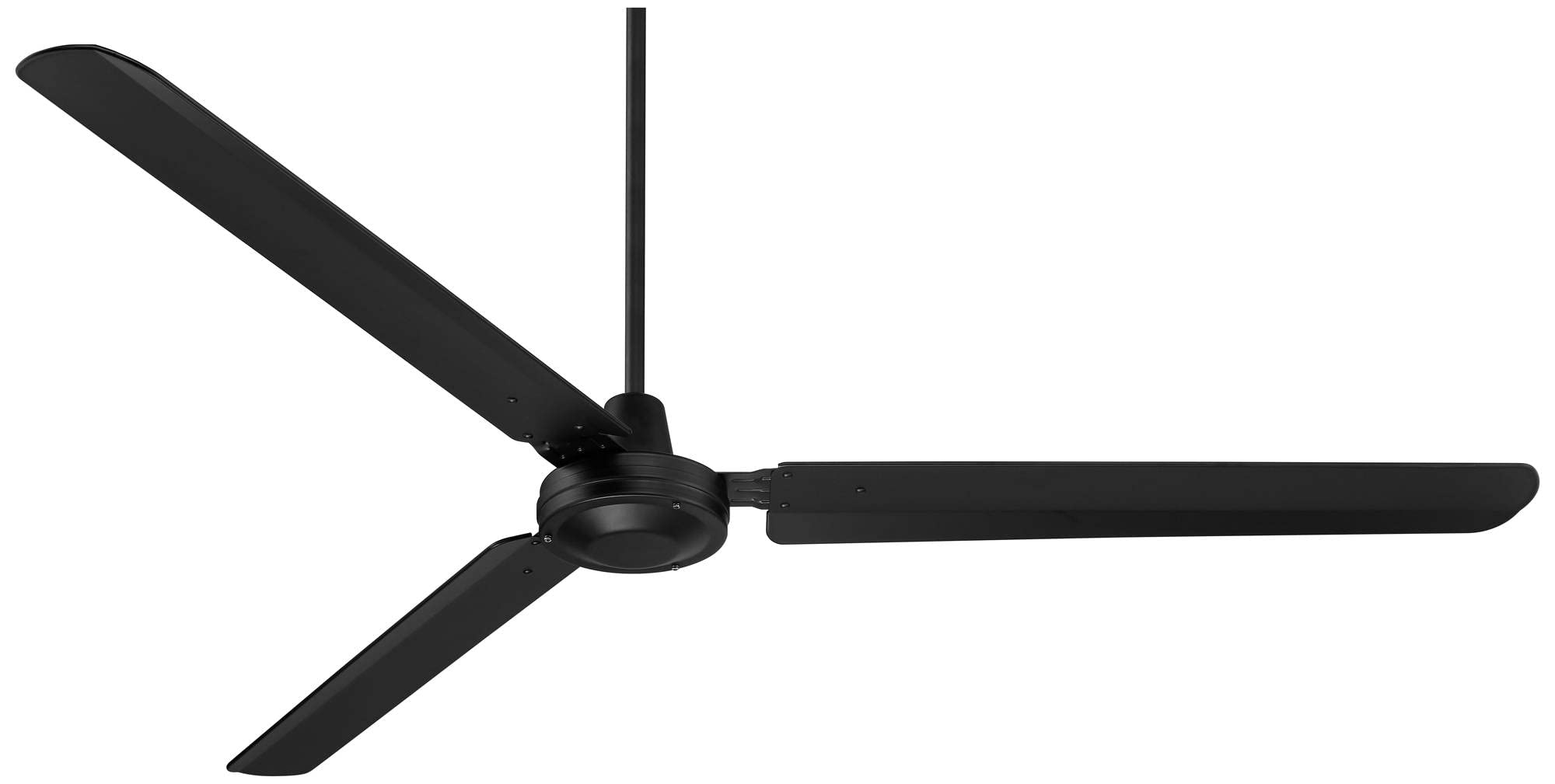 Casa Vieja 72" Velocity Modern Large 3 Blade Indoor Outdoor Ceiling Fan with Wall Control Matte Black Metal Damp Rated Patio Exterior House Home Porch Living Room Gazebo Garage Barn Roof