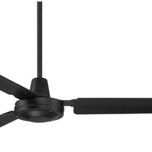 Casa Vieja 72" Velocity Modern Large 3 Blade Indoor Outdoor Ceiling Fan with Wall Control Matte Black Metal Damp Rated Patio Exterior House Home Porch Living Room Gazebo Garage Barn Roof