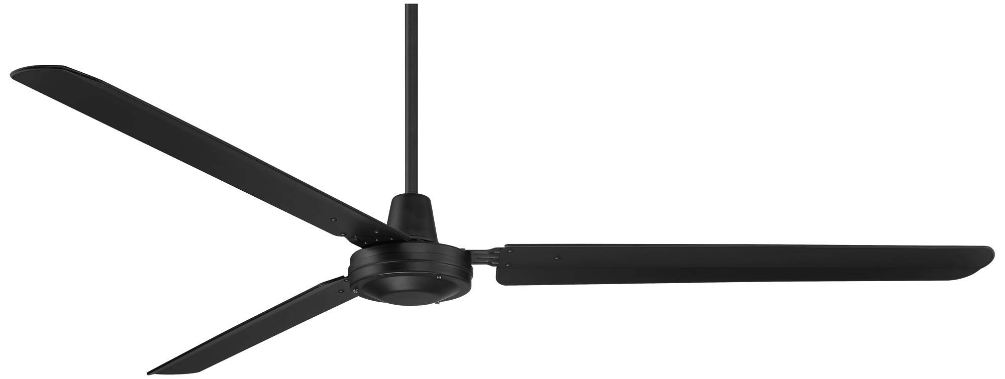 Casa Vieja 72" Velocity Modern Large 3 Blade Indoor Outdoor Ceiling Fan with Wall Control Matte Black Metal Damp Rated Patio Exterior House Home Porch Living Room Gazebo Garage Barn Roof