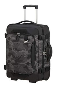 samsonite travel bags, multicoloured (camo grey), s (55 cm-43 l)