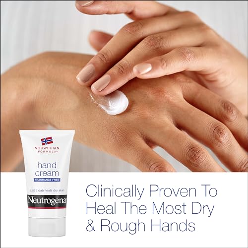 Neutrogena Norwegian Formula Moisturizing Hand Cream Formulated with Glycerin for Dry, Rough Hands, Fragrance-Free Intensive Hand Lotion, 2 oz, Pack of 6