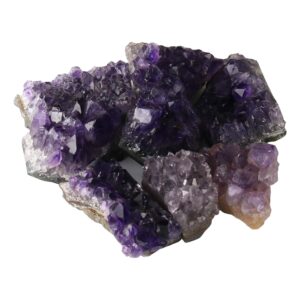 Namzi Raw Amethyst Stones and Crystals Rock, Natural Amathesis Crystal Clusters, Geodes with Crystals, Cuarzo Amatista Original, Real Amethyst Crystals Geode, Gemstones, Healing Crystals(0.11Lb)