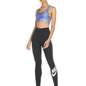 Nike Sportswear Essential Women's High-Waisted Leggings (Medium, Black/White)