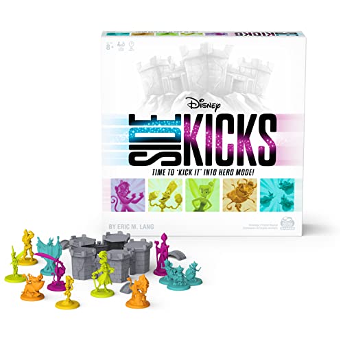 Disney Sidekicks Cooperative Strategy Board Game with Custom Sculpted Figures, for Families, Adults, and Kids Ages 8 and up