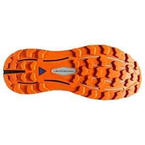 Brooks Men's Cascadia 16 Trail Running Shoe - Oyster Mushroom/Alloy/Orange - 11 Medium